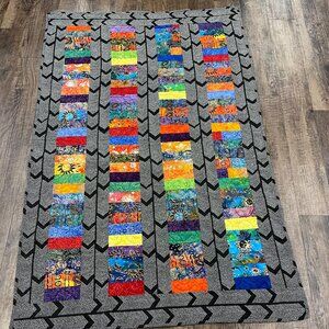 Handmade African -Style Lap quilt